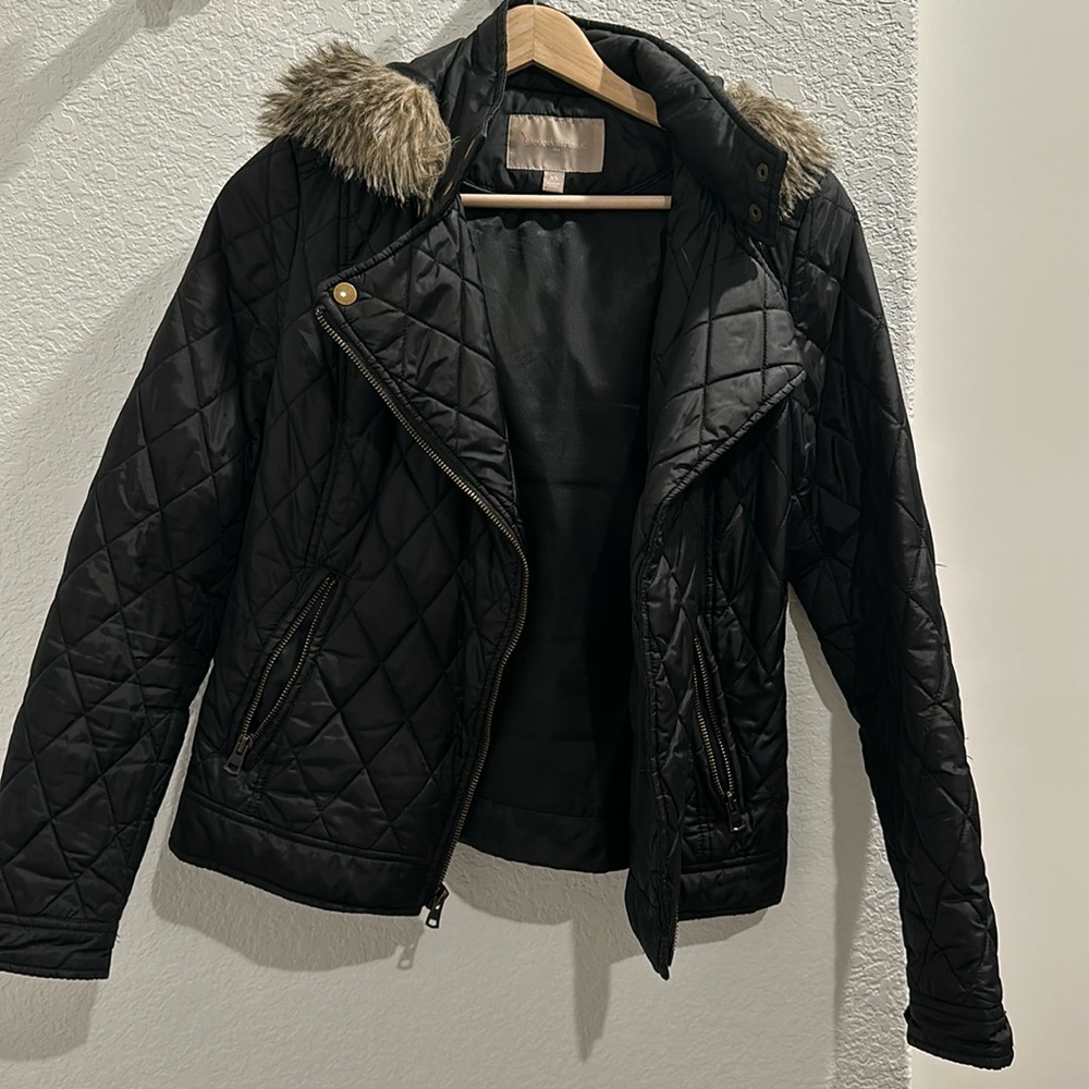 Banana Republic Jacket with Faux fur lined hood